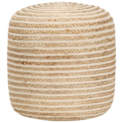 Handmade pouf 40 x 45 cm jute