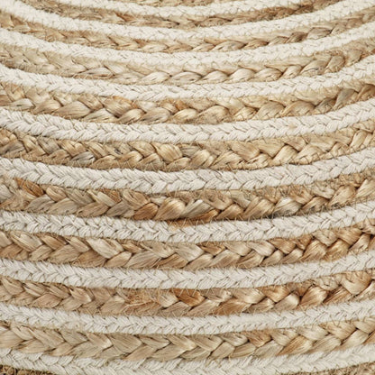 Handmade pouf 40 x 45 cm jute