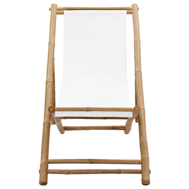 Chaise de terrasse Chilienne Bambou et toile