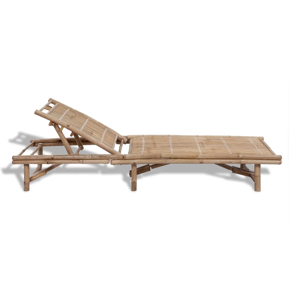 Cadeira de lounge de bambu