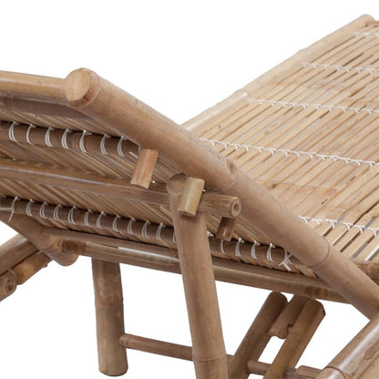 Cadeira de lounge de bambu