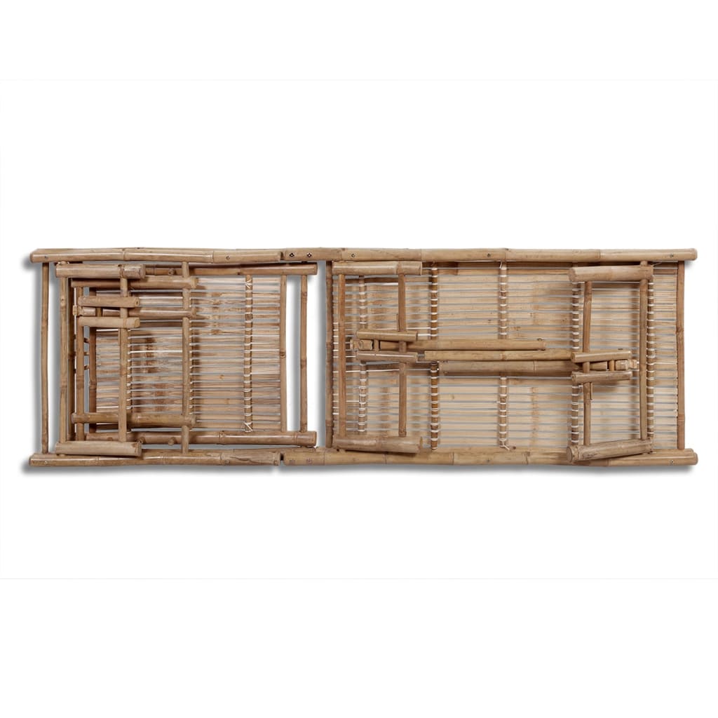 Cadeira de lounge de bambu