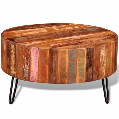 Elios solid wood round coffee table