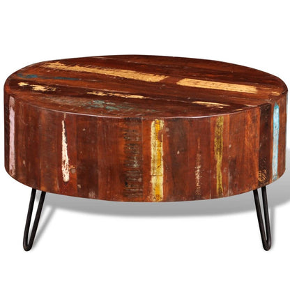 Elios solid wood round coffee table