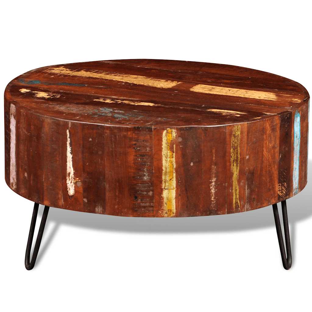 Elios solid wood round coffee table