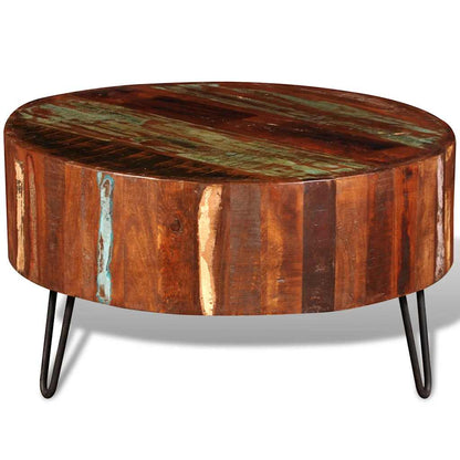 Elios solid wood round coffee table