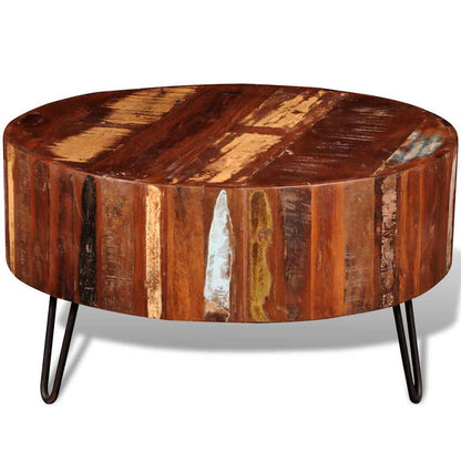 Elios solid wood round coffee table
