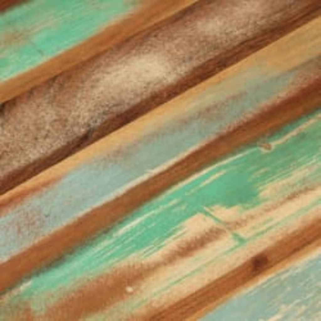 Coffee table forms of bowl with recycled wood steel base