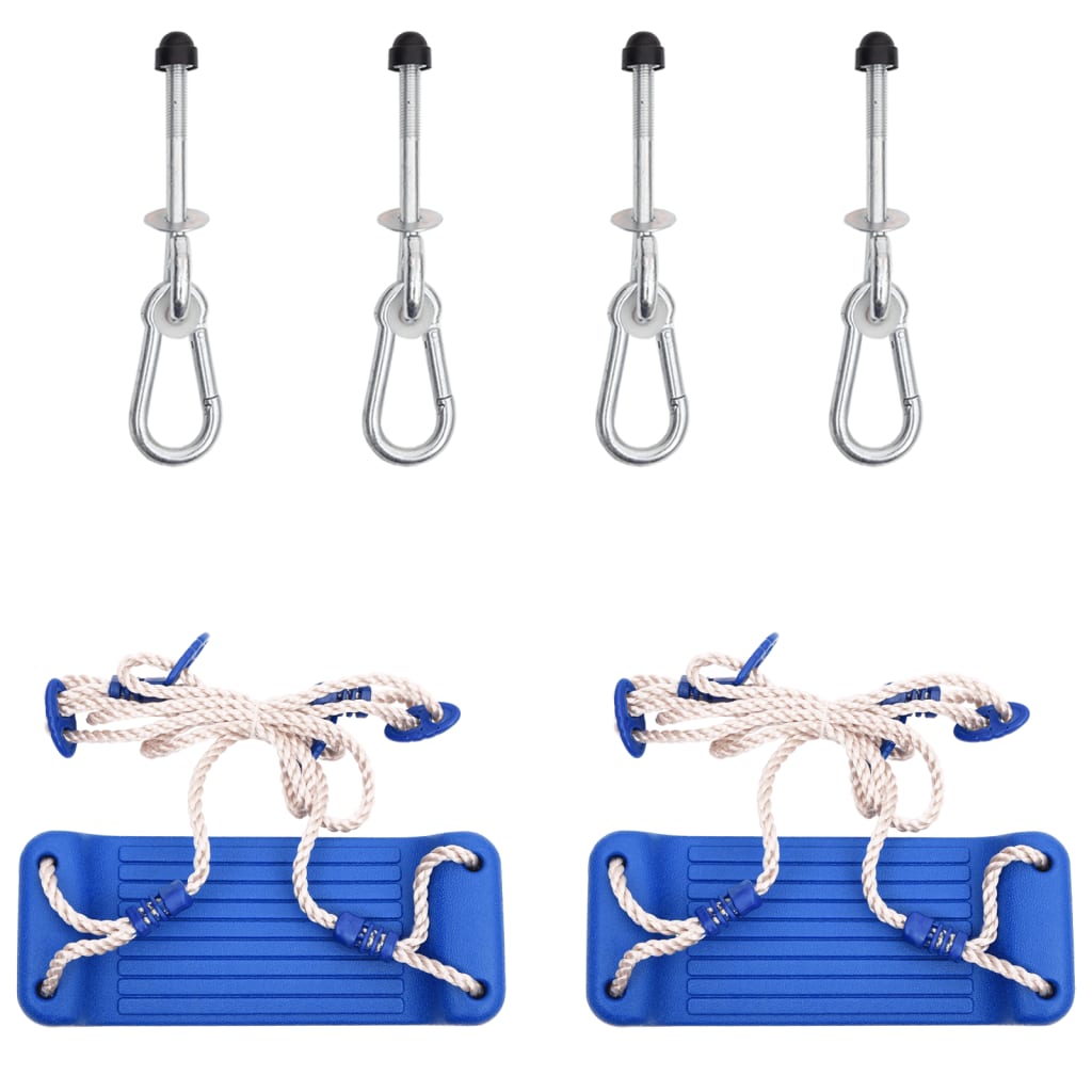 Lot of accessories for play structure swing seats with 2 pcs blue climbing stones