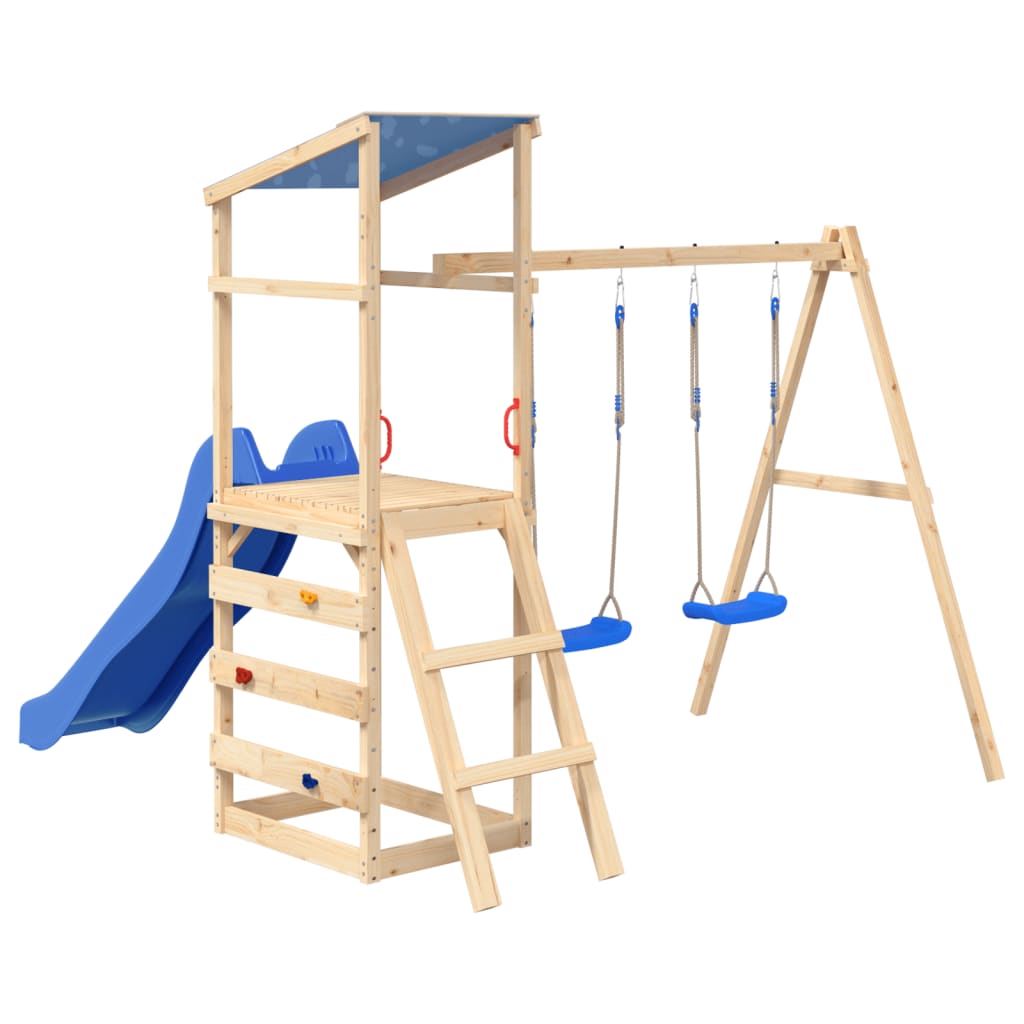 Lot of accessories for play structure swing seats with 2 pcs blue climbing stones