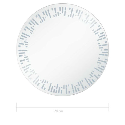 Miroir à LED pour salle de bain 70 cm