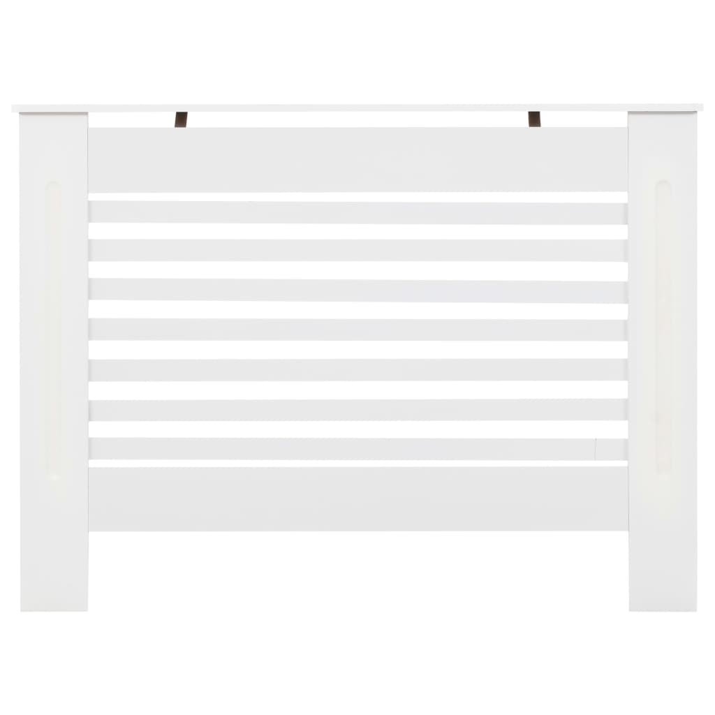 Cache-radiateur Blanc 112x19x81,5 cm MDF