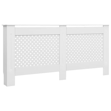Cubierta del radiador blanco 172x19x81.5 cm MDF