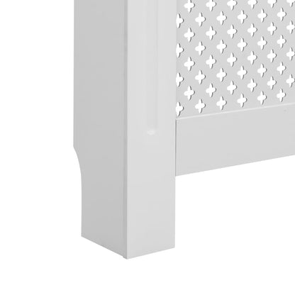 Cubierta del radiador blanco 172x19x81.5 cm MDF
