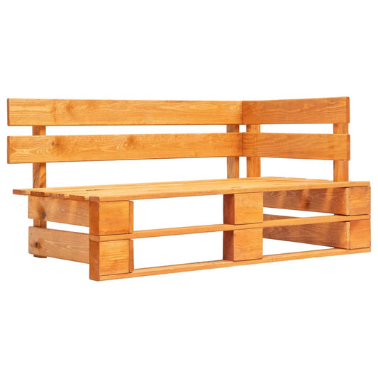 Panca da giardino in legno miele