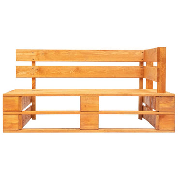 Panca da giardino in legno miele