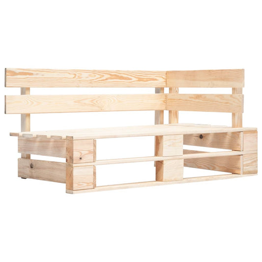 Panca ad angolo della palette da giardino in legno