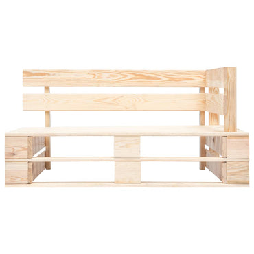 Panca ad angolo della palette da giardino in legno
