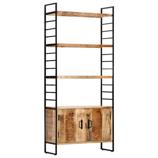 Bibliothek mit 4 Stufen 80x30x180 cm Brutto Mangoholz