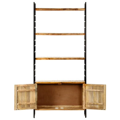 Bibliothèque à 4 niveaux 80x30x180 cm Bois de manguier brut