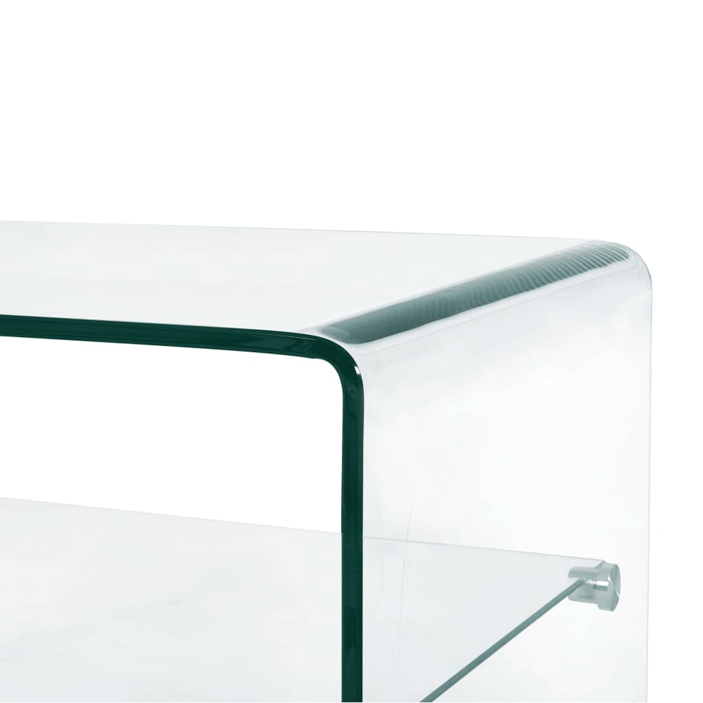 Light coffee table 50 x 45 x 33 cm tempered glass