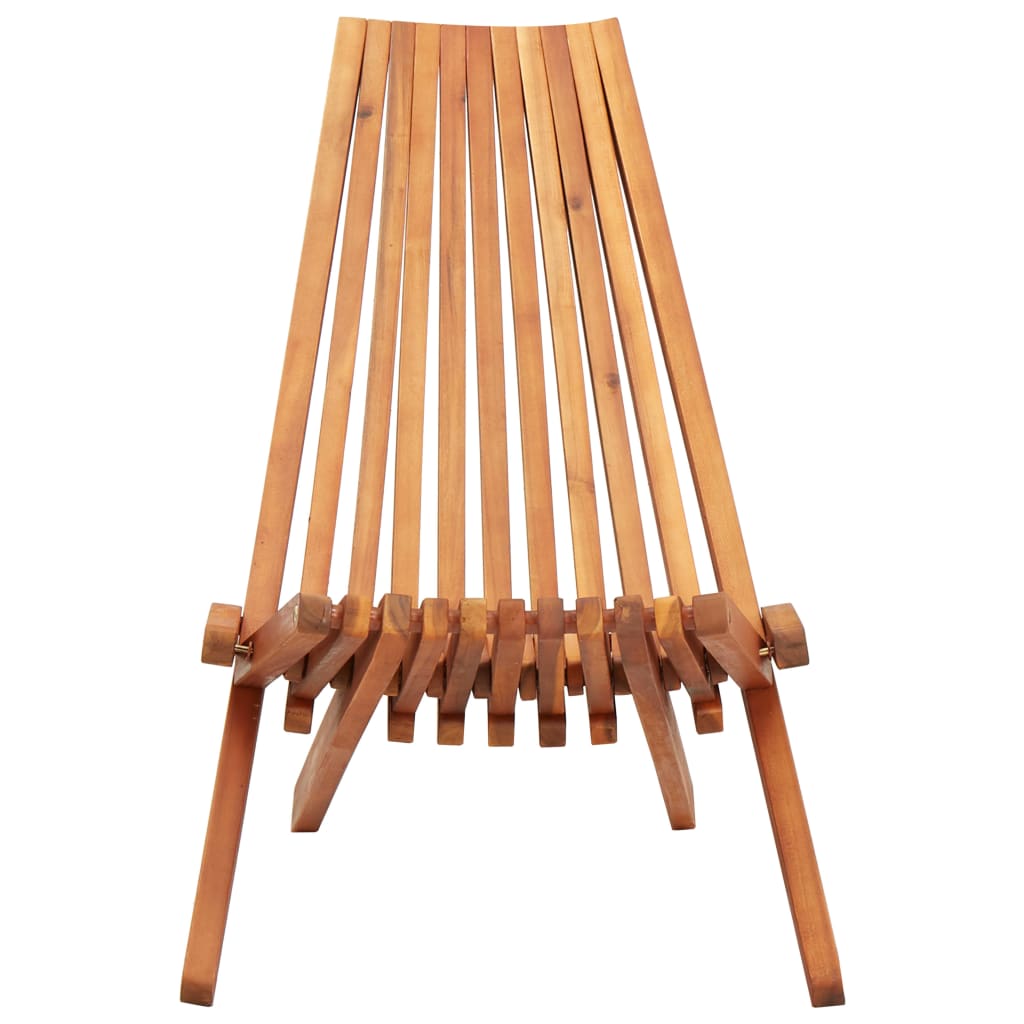Sillas plegables al aire libre 2 pcs acacia sólida madera