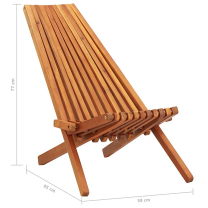 Sillas plegables al aire libre 2 pcs acacia sólida madera