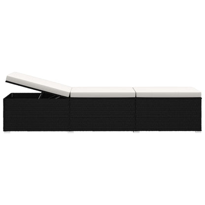 Silla larga y crema de mesa de resina trenzada blanca