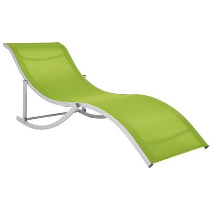 Tumbonas plegables 2 pcs textilene verde