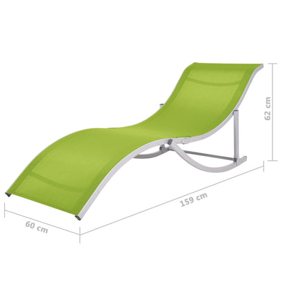 Tumbonas plegables 2 pcs textilene verde