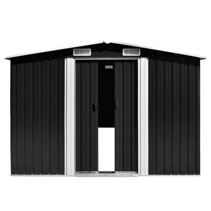 Scegli da giardino antracite 257x990x181 cm in acciaio zincato