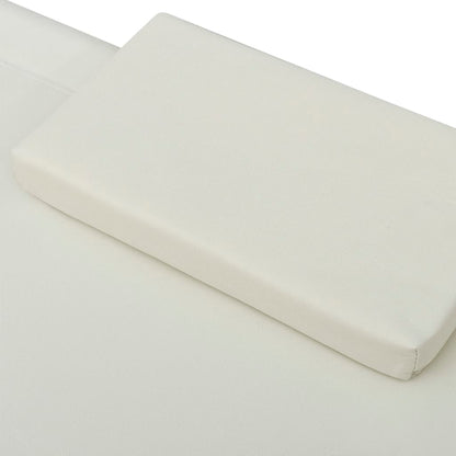 Cama de jardín crema 200x90 cm de acero