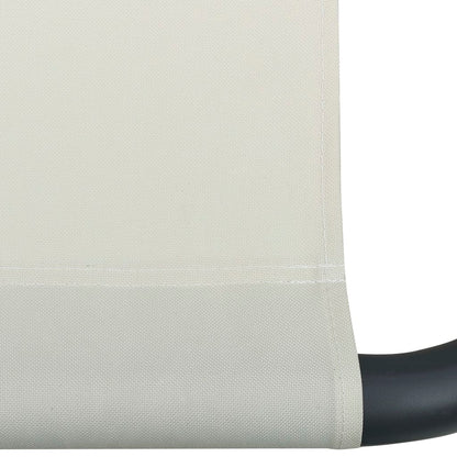 Cama de jardín crema 200x90 cm de acero