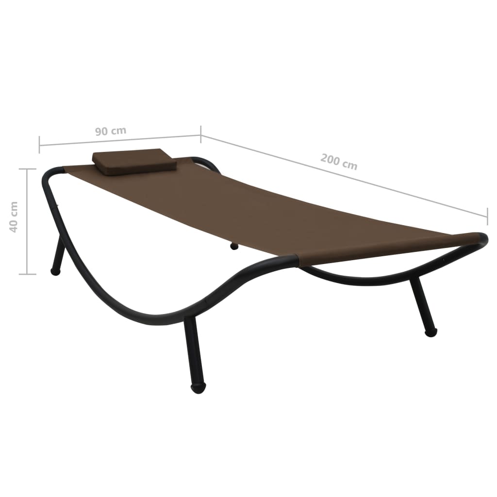 Bed Brown Garden 200x90 cm de acero