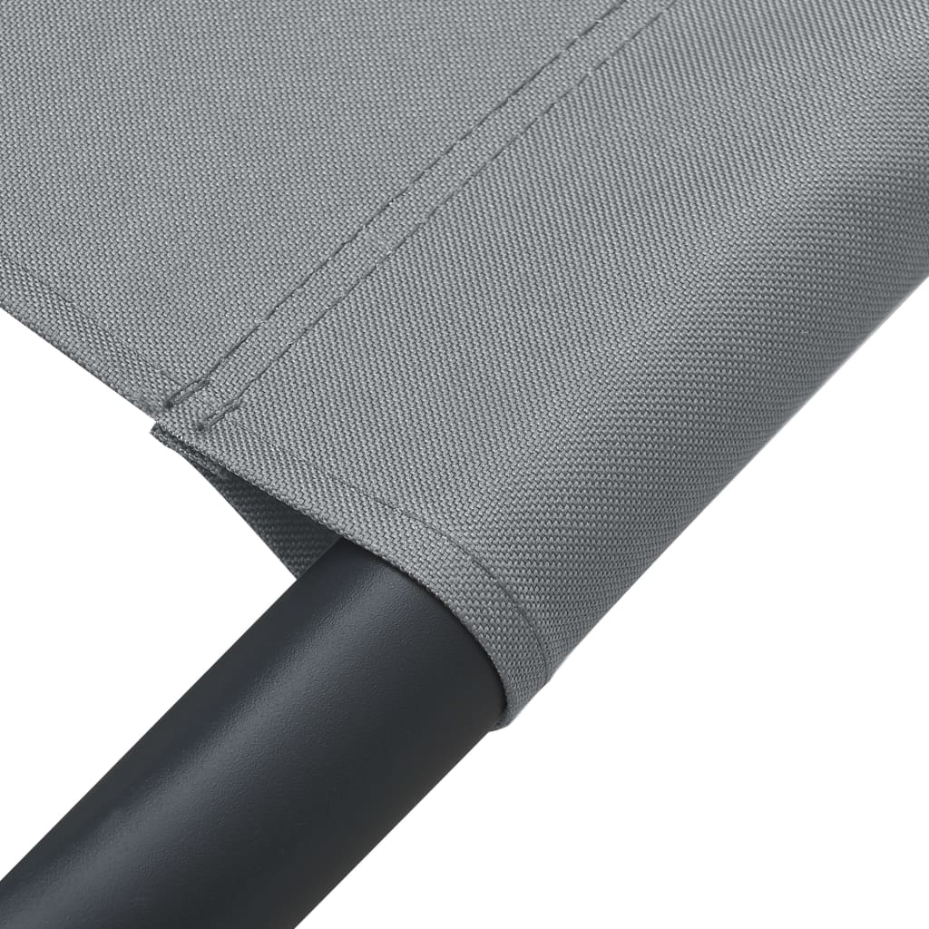 Cama de jardín gris 200x90 cm de acero