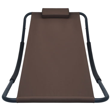 Lit de jardin Marron 200x90 cm Acier