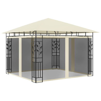 Pergola with 3x3x2.73 m mosquito net 180 g/m²