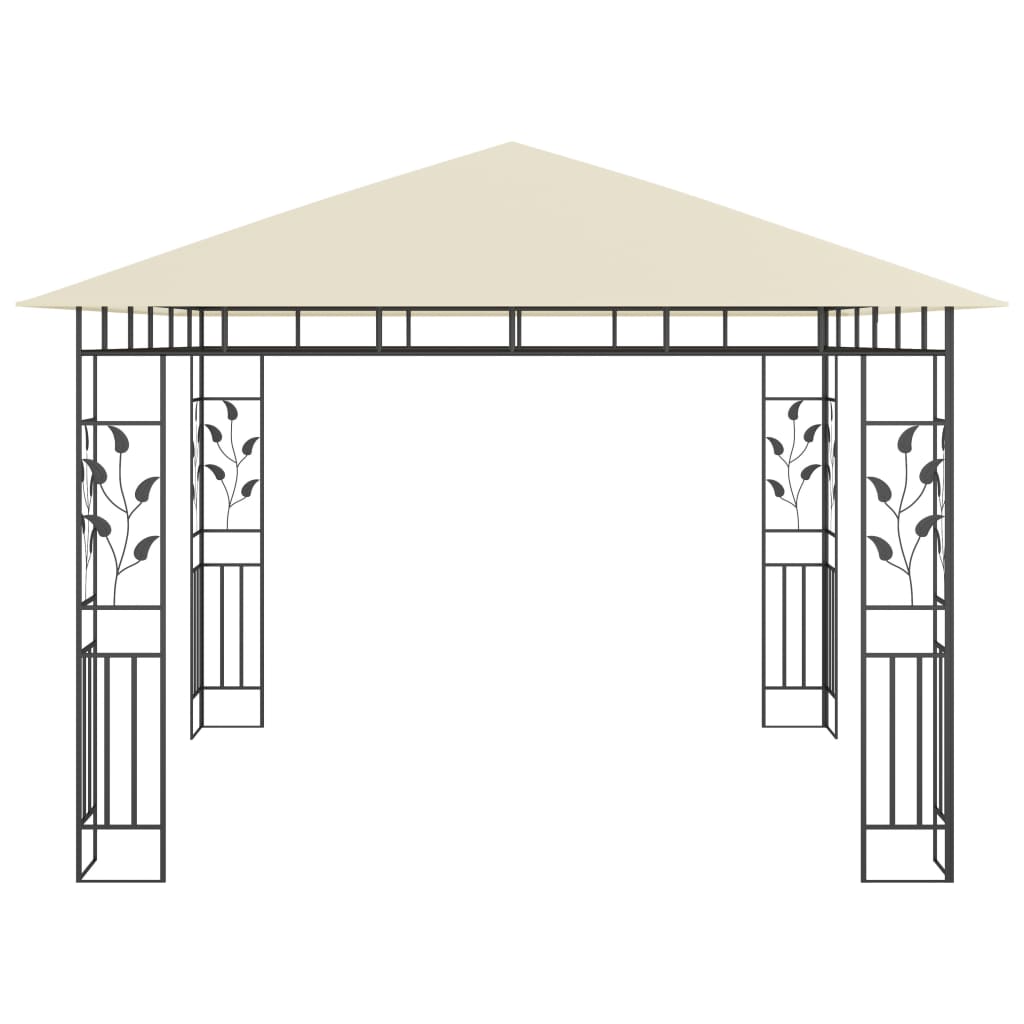 Pergola with 3x3x2.73 m mosquito net 180 g/m²