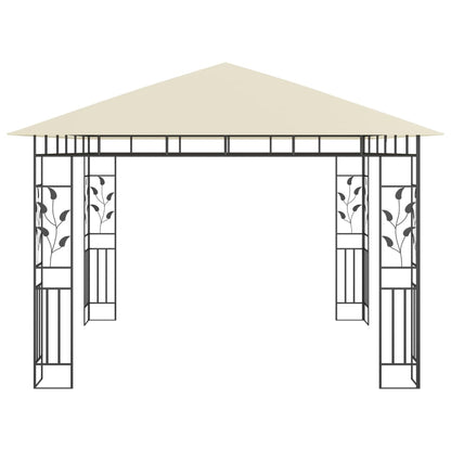 Pergola with 3x3x2.73 m mosquito net 180 g/m²