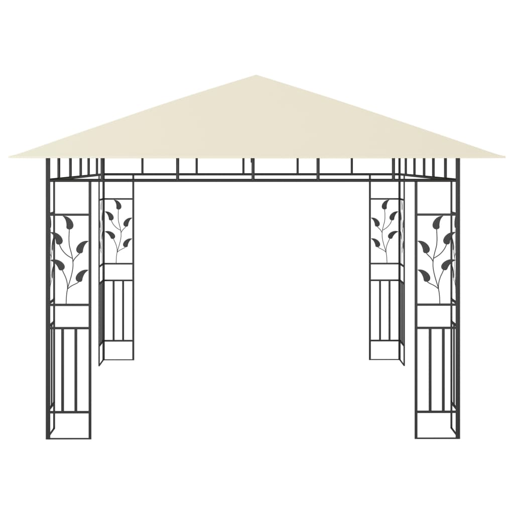 Pergola with 3x3x2.73 m mosquito net 180 g/m²