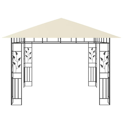 Pergola with 3x3x2.73 m mosquito net 180 g/m²