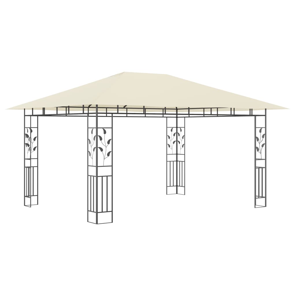 Pergola with 4x3x2.73 m mosquito net 180 g/m²
