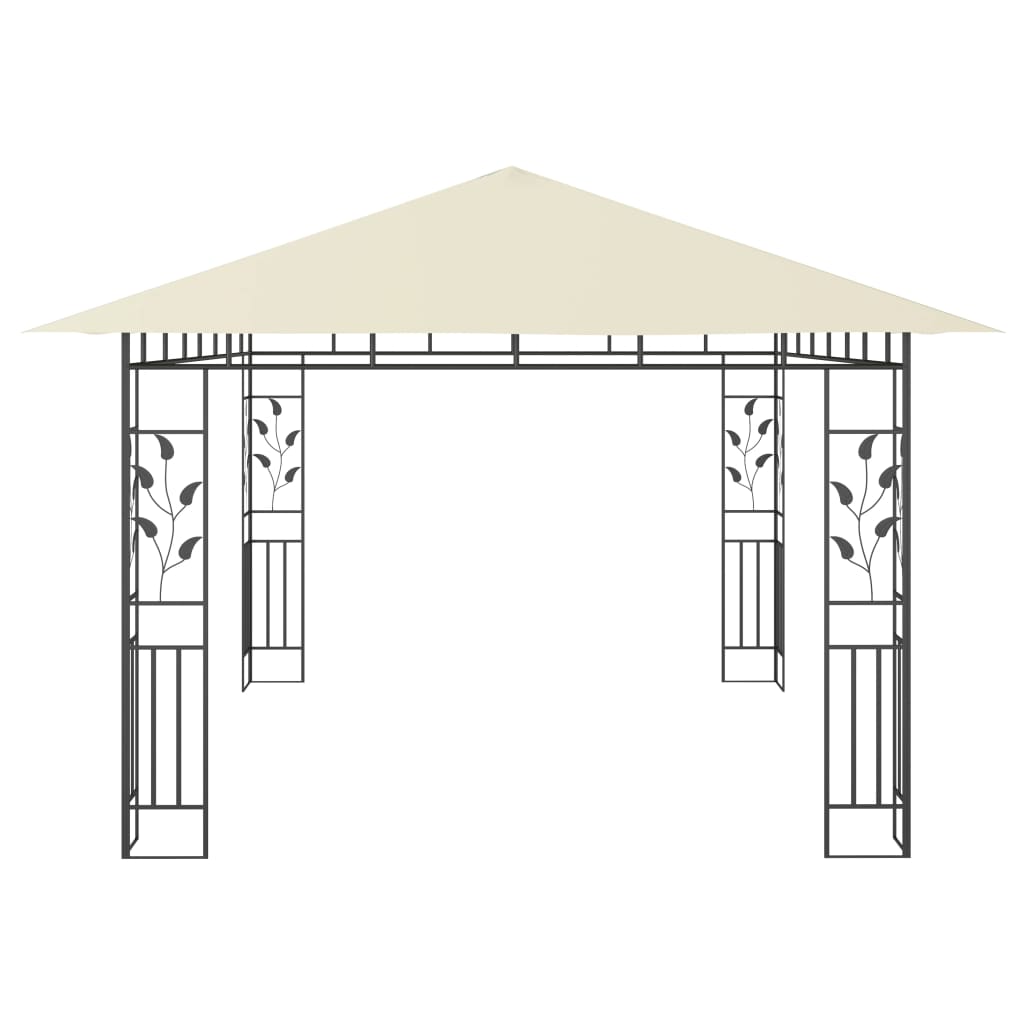 Pergola with 4x3x2.73 m mosquito net 180 g/m²