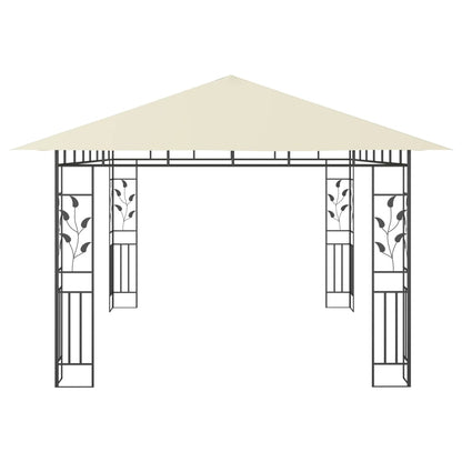 Pergola with 4x3x2.73 m mosquito net 180 g/m²
