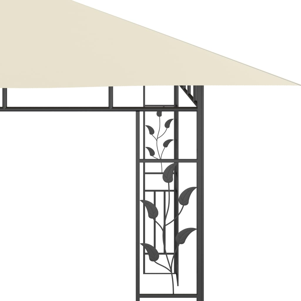 Pergola with 4x3x2.73 m mosquito net 180 g/m²