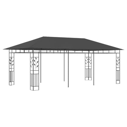 Pergola with mosquito net 6x3x2.73 m anthracite