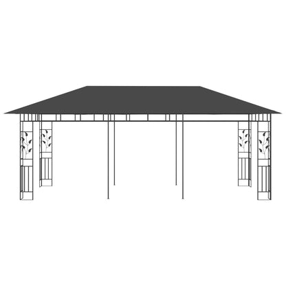 Pergola with mosquito net 6x3x2.73 m anthracite