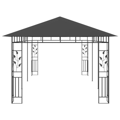 Pergola with mosquito net 6x3x2.73 m anthracite