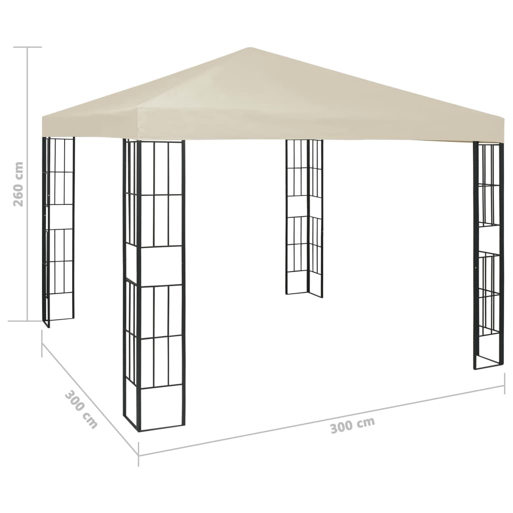 3x3 m cream belvedere