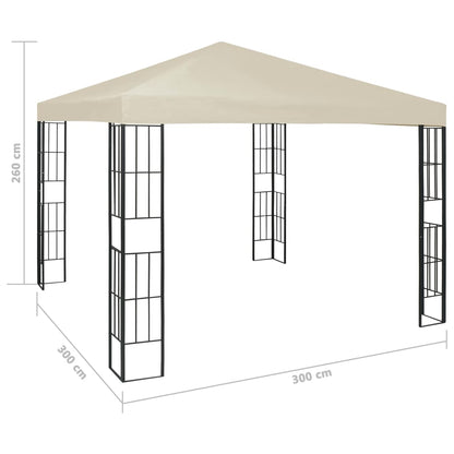 3x3 m cream belvedere